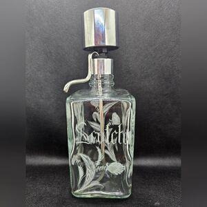 Vintage Etched Scotch Decanter